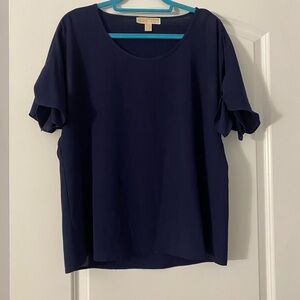 Michael Kors Deep Blue Blouse